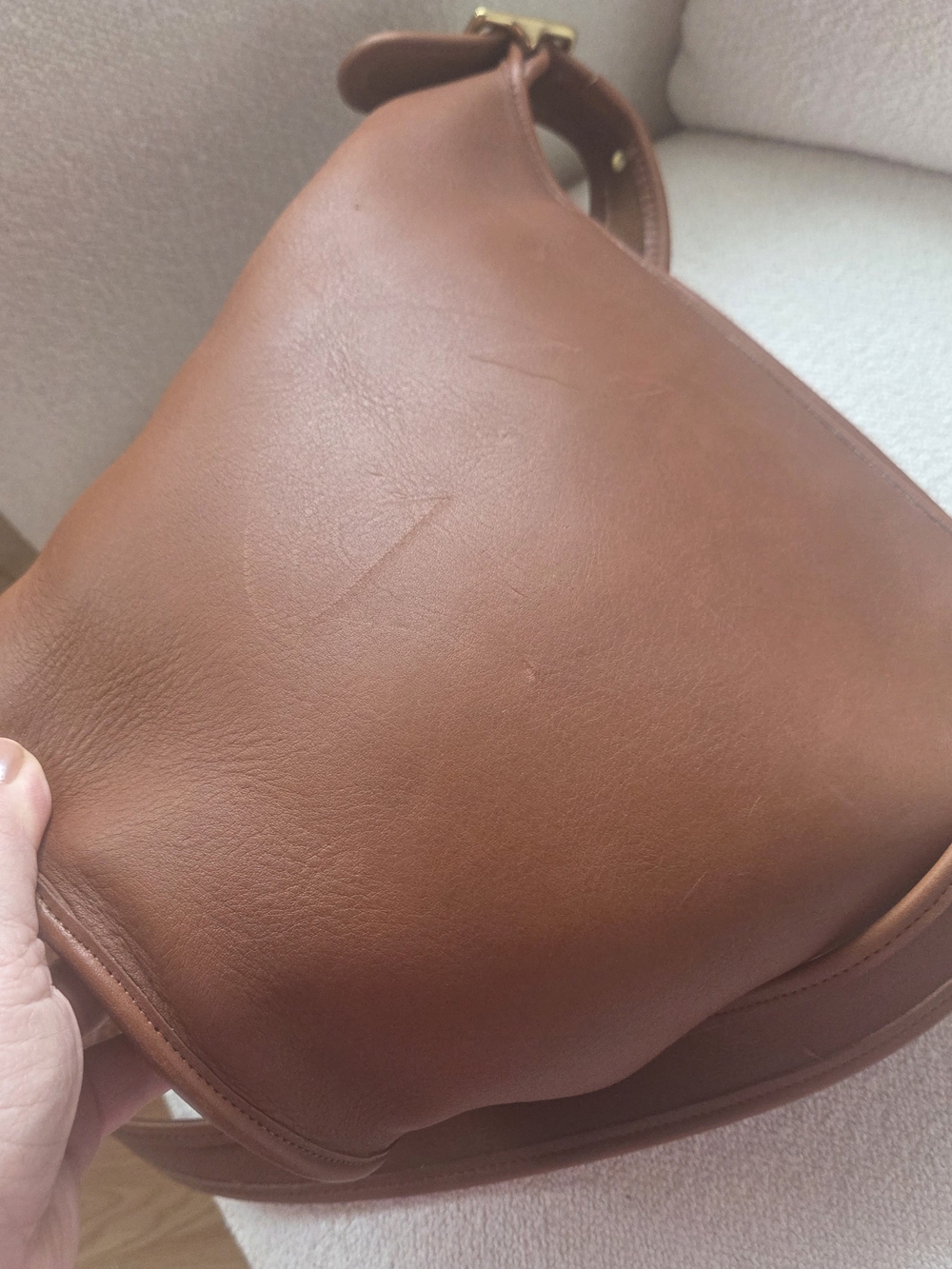Vintage Coach Helen's Legacy Bag In British Tan 1995 - Picture 5 of 7